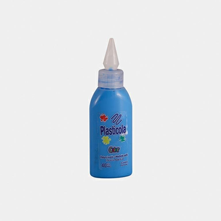 ADHESIVO PLASTICOLA     40 G COLOR CELESTE
