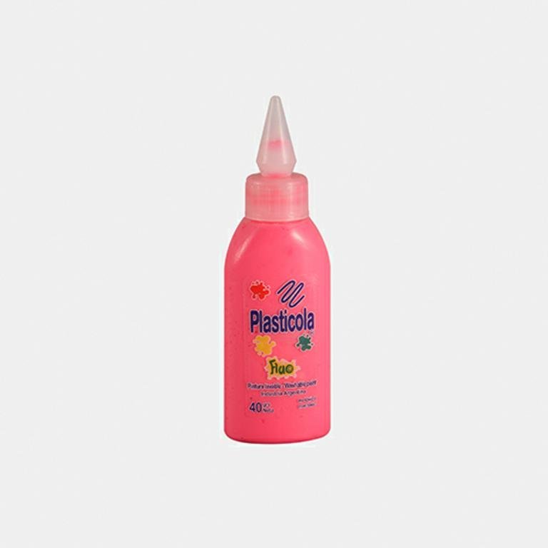 ADHESIVO PLASTICOLA     40 G FLUO ROSA
