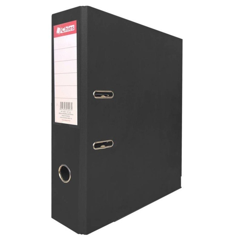 BIBLIORATO CARTON FORRADO OFICIO 7,5 CM NEGRO