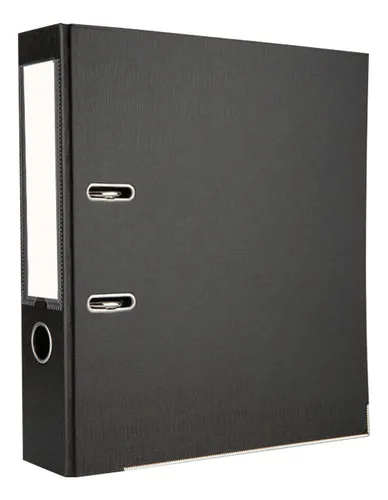 BIBLIORATO CARTON FORRADO A4 7,5 CM NEGRO