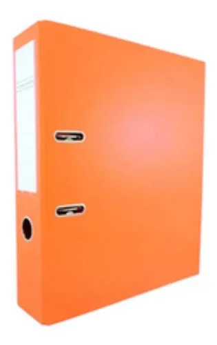 BIBLIORATO CARTON FORRADO A4 7,5 CM NARANJA