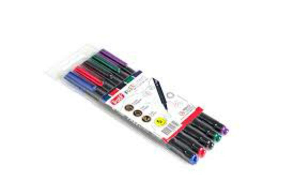 MARCADOR TRABI FREELINERS CLASICO x 5 COLORES