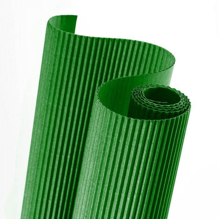 CARTON MICROCORRUGADO COLOR VERDE OSCURO 50 x 70