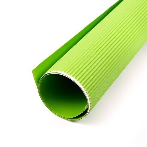 CARTON MICROCORRUGADO COLOR VERDE MANZANA 50 x 70