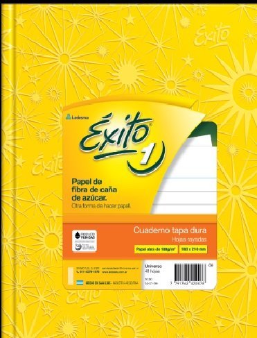 CUADERNO EXITO E1 TAPA DURA 48 HOJAS ARAÑA AMARILLO