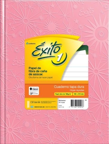 CUADERNO EXITO E1 TAPA DURA 48 HOJAS ARAÑA ROSA