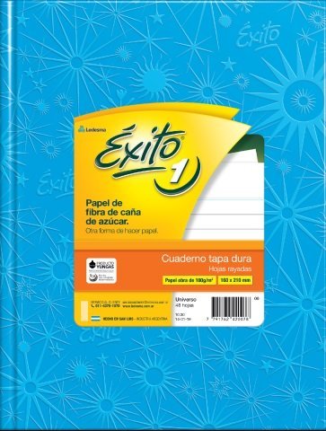 CUADERNO EXITO E1 TAPA DURA 48 HOJAS ARAÑA CELESTE