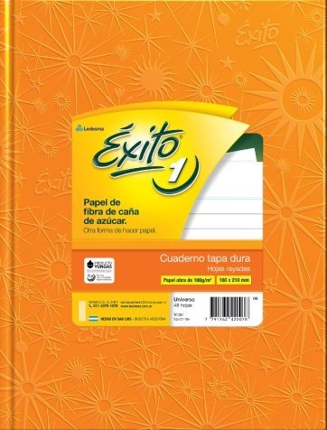 CUADERNO EXITO E1 TAPA DURA 48 HOJAS ARAÑA NARANJA