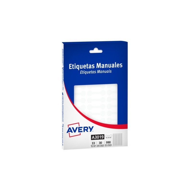 ETIQUETA BLANCA AUTOADHESIVA 3019 x CAJA