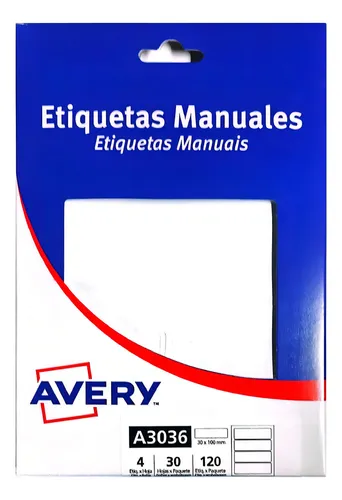 ETIQUETA BLANCA AUTOHADESIVA 3036 x CAJA