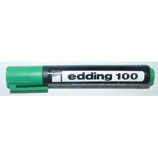 MARCADOR EDDING  100 PERMANENTE VERDE P/REDONDA