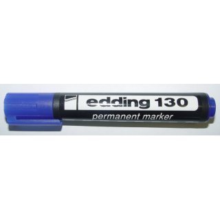 MARCADOR EDDING  130 PERMANENTE AZUL P/BISELADA