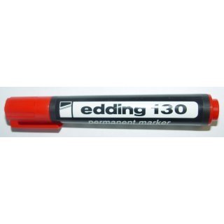 MARCADOR EDDING  130 PERMANENTE ROJO P/BISELADA