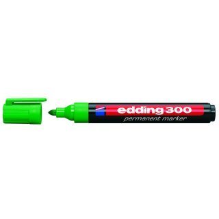 MARCADOR EDDING  300 PERMANANTE VERDE P/REDONDA