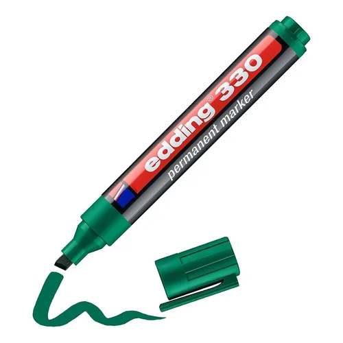 MARCADOR EDDING  330 PERMANENETE VERDE P/BISELADA