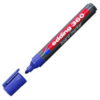 MARCADOR EDDING  360 PIZARRA AZUL