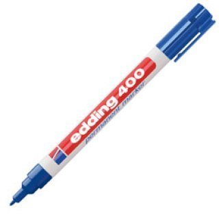 MARCADOR EDDING  400 PERMANENTE AZUL P/FINA