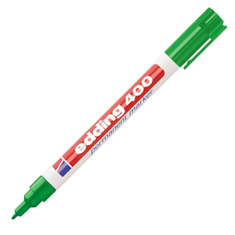 MARCADOR EDDING  400 PERMANENTE VERDE P/FINA