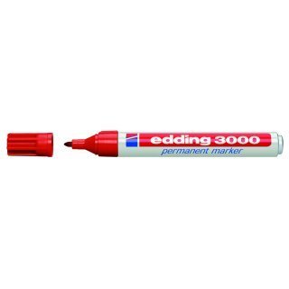 MARCADOR EDDING 3000 PERMANENTE ROJO P/REDONDA