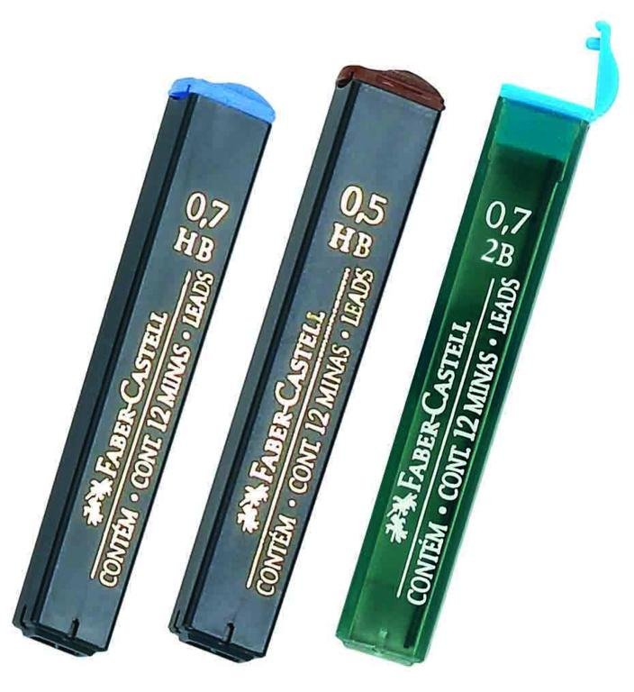 MINA FABER CASTELL 07 B x 12 MINAS