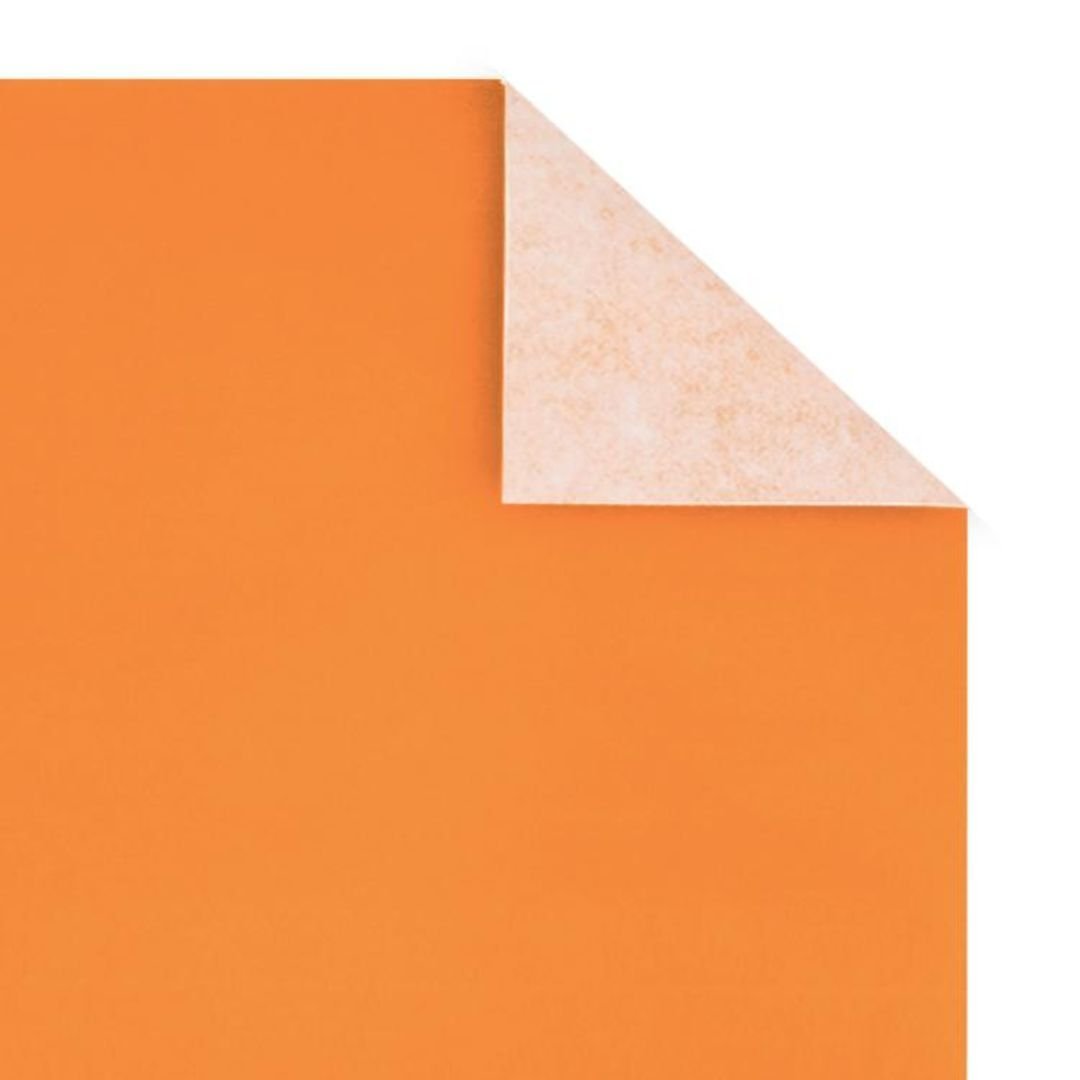 PAPEL AFICHE COLOR NARANJA x 1