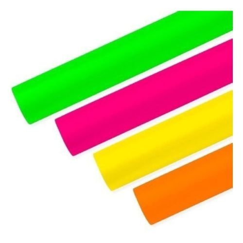 PAPEL AFICHE COLOR ROJO FLUO x 1