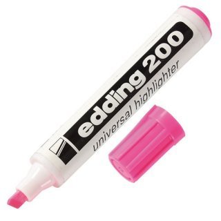 RESALTADOR EDDING 200 GORDO ROSA x 1