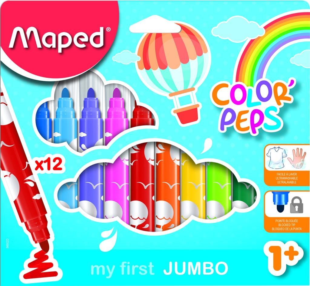 MARCADOR MAPED PEPS MAXI X 12     846020