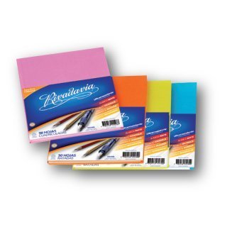 CUADERNO RIVADAVIA TAPA DURA 50 HOJAS LILA RAYA