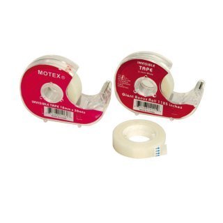 CINTA ADHESIVA MOTEX 12×,25 C/RACIONADOR     100030