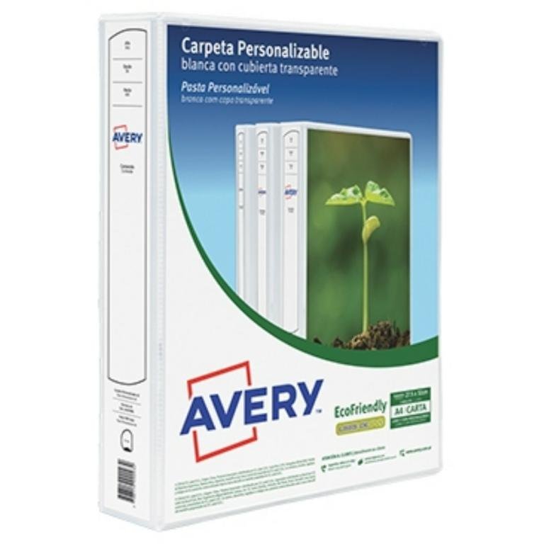 CARPETA AVERY A4 BLANCA LOMO 4 CM         A440VBBL
