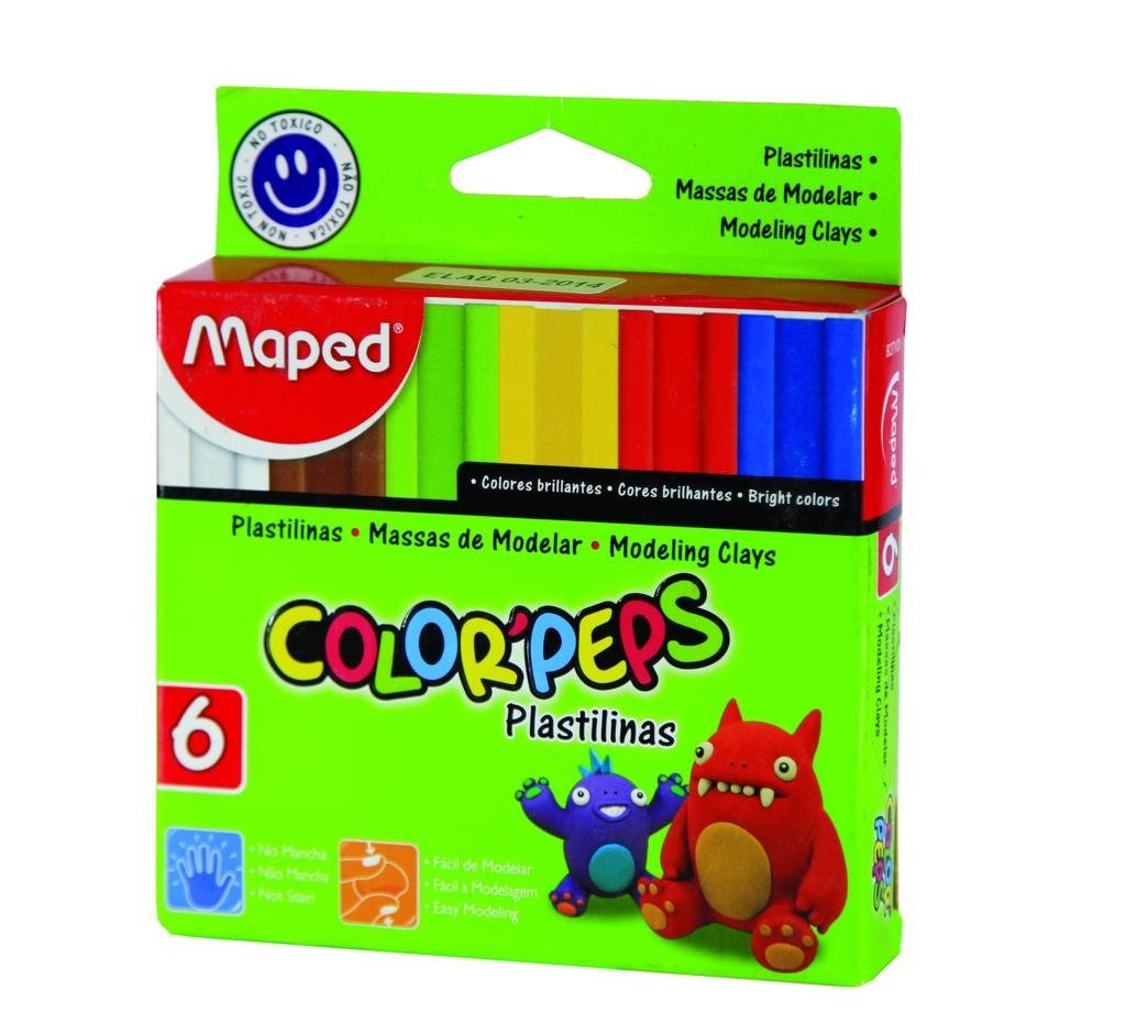 PLASTILINA MAPED X 6 COLOR PEPS   827101