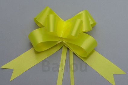 CINTA REGALO BALLOU MOÑO RAPIDO GRANDE x 50 AMARILLO  M102
