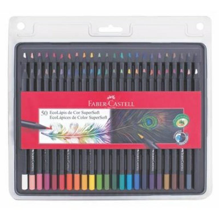 LAPIZ FABER CASTELL ECOLAPIZ SUPERSOFT x 50 COLORE