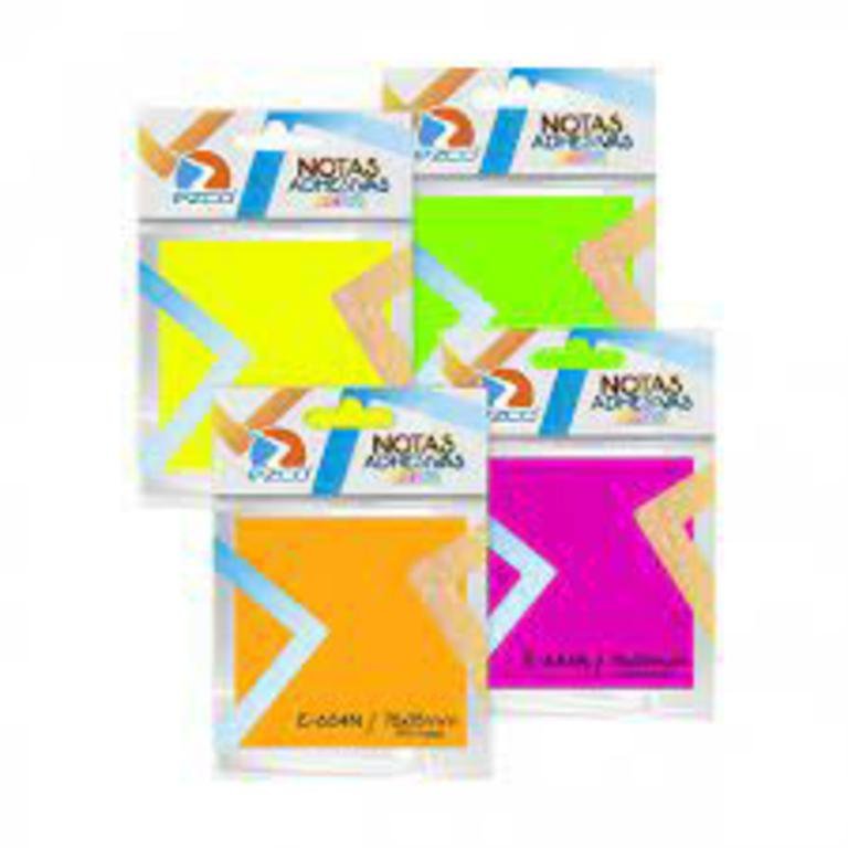 NOTAS ADHESIVAS FLUO 76 x 76 x 100 HOJAS