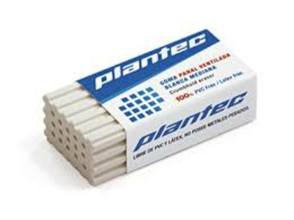 GOMA BORRAR PLANTEC PANAL VENTILADA BLANCA   19432