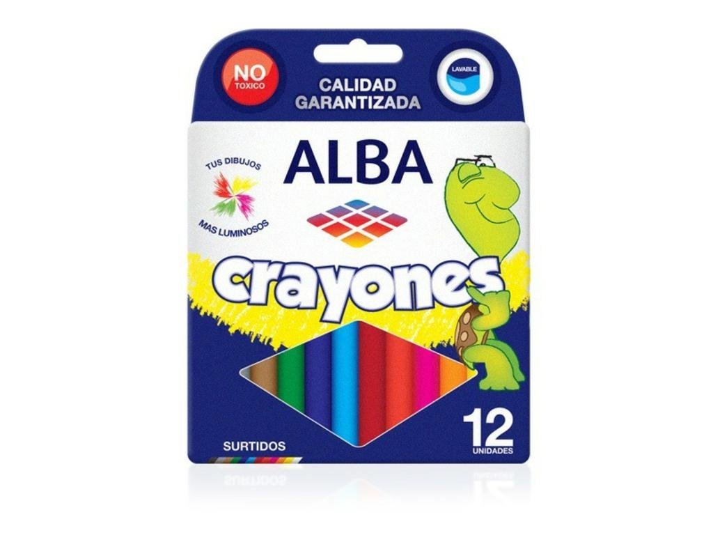 CERA ALBA x 12 COLORES                     856