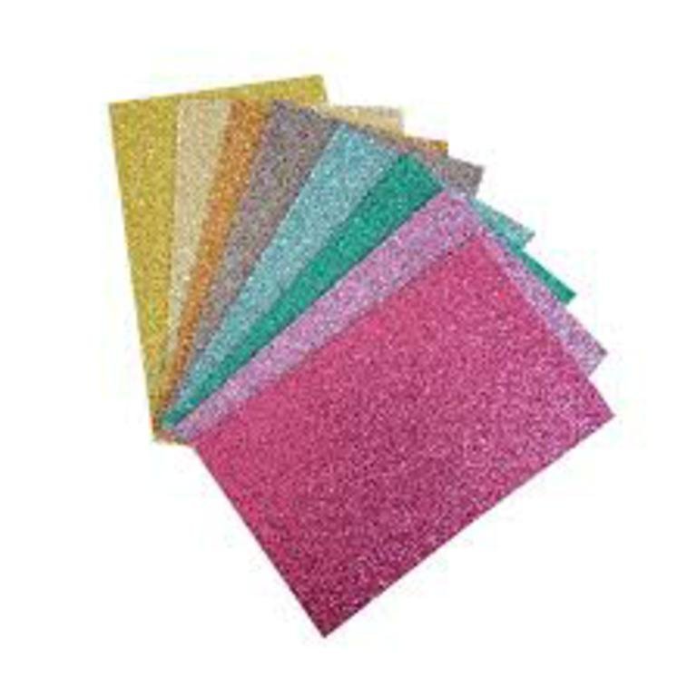 CARTULINA GLITTER 35×,50 250 GRS ROJO      648428