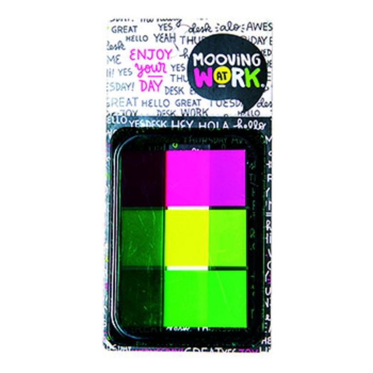 MOOVING AT WORK MANIA BANDERITAS NEON x 60       2100302