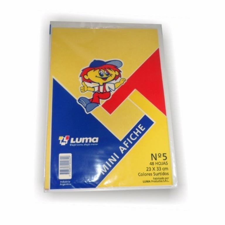 PAPEL AFICHE MINI 23/33 CM X 48H COL SURT.