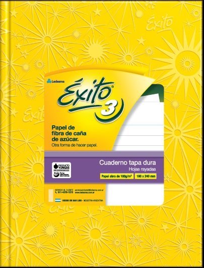 CUADERNO EXITO E3 TAPA DURA 48 HOJAS FORRADO AMARILLO