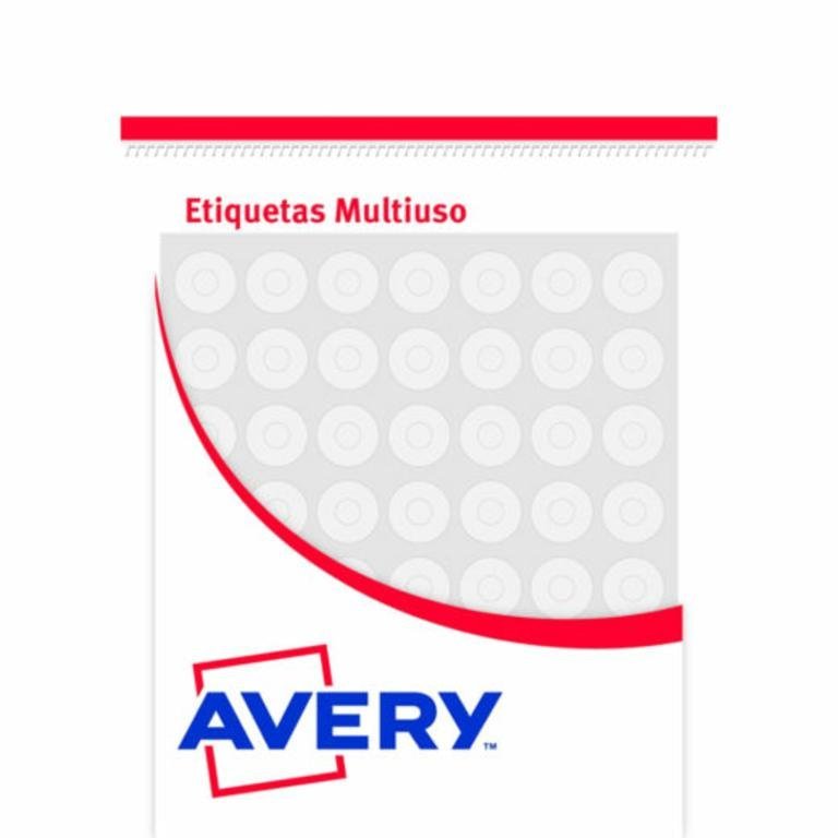 ETIQUETA AVERY OJALILLO BLANCO PP 13MM x 5 13214