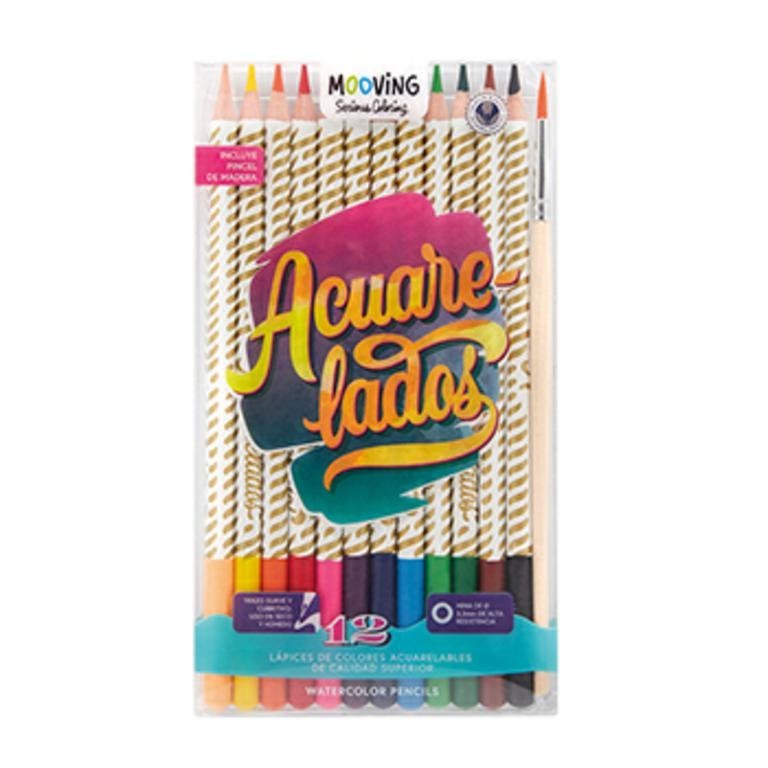LAPIZ COLORING ACUARELABLE x 12 COLORES 3011812