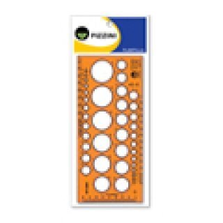 PLANTILLA PIZZINI NARANJA 5801 CIRCULOS