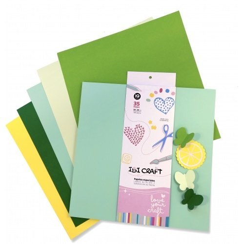 PAPEL IBICRAFT SCRAP 30×,30 160 GRS VERDES  600806