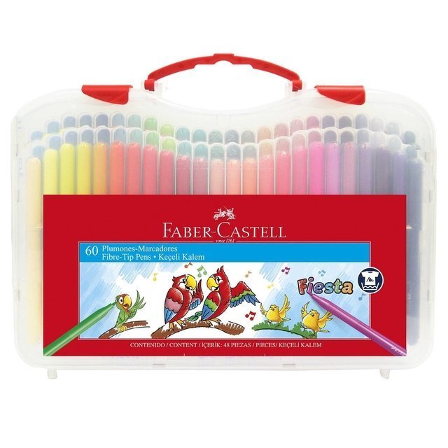 MARCADOR FABER CASTELL X 60 ESCOLAR EST PLASTICO