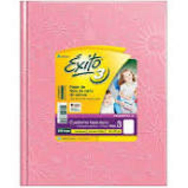 CUADERNO EXITO E3 TAPA DURA  100 HOJAS FORRADO ROSA