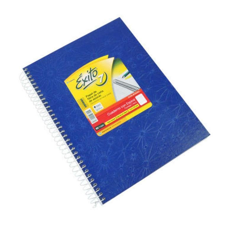CUADERNO EXITO E7 ESPIRAL 60 HOJAS AZUL RAYA
