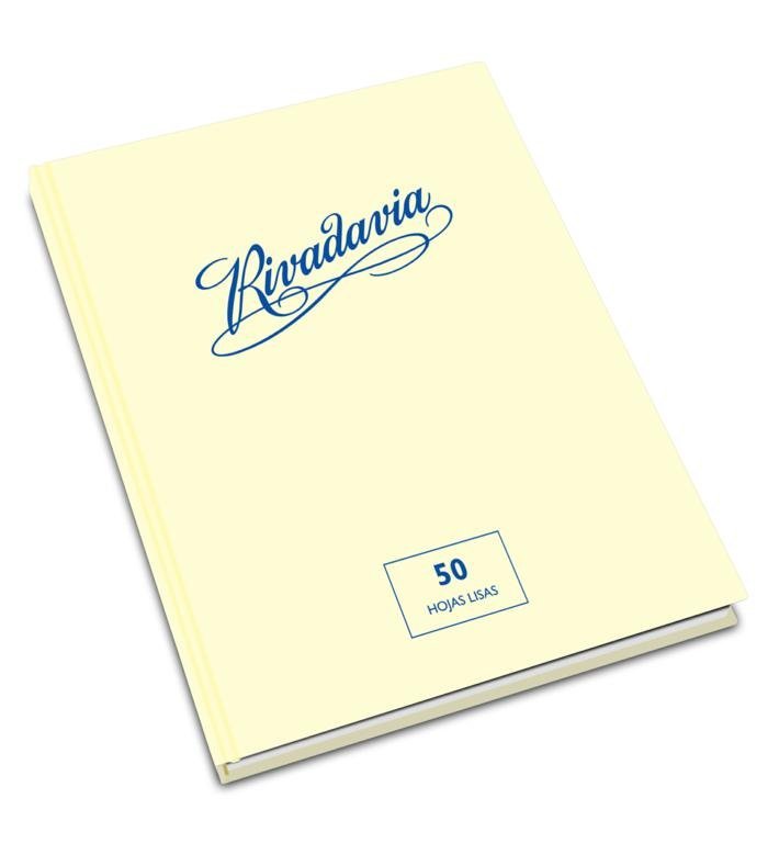 CUADERNO RIVADAVIA TAPA DURA 50 HOJAS LISO