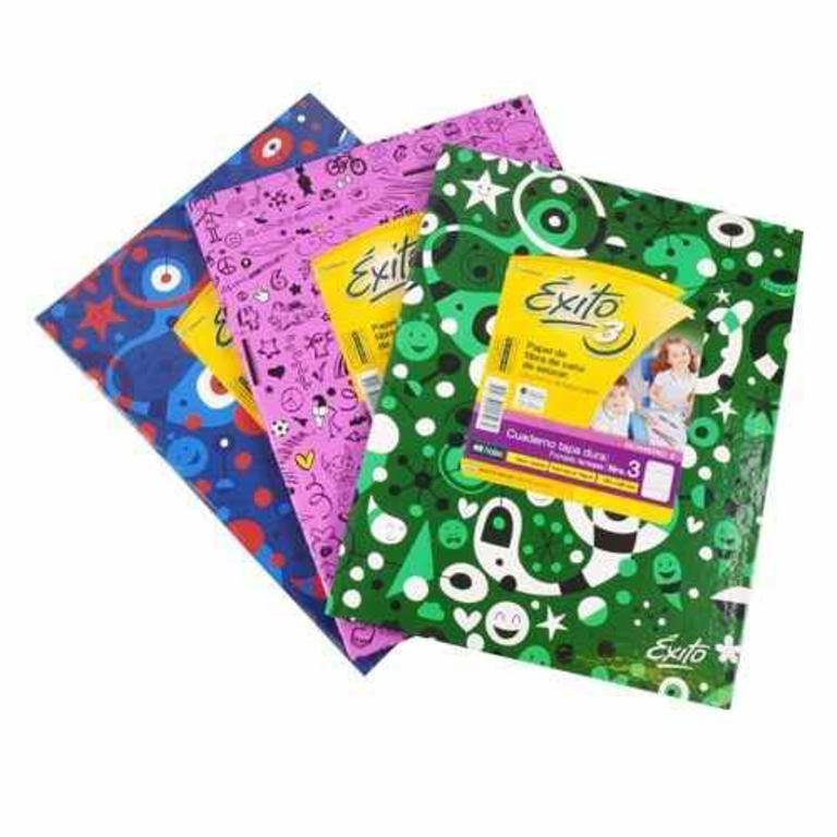 CUADERNO EXITO E3 TAPA DURA 48 HOJAS FANTASIA  RAYADO